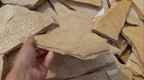 Плитняк златолит жёлтый для фасада 1,5-3 см купить в Магаданской области